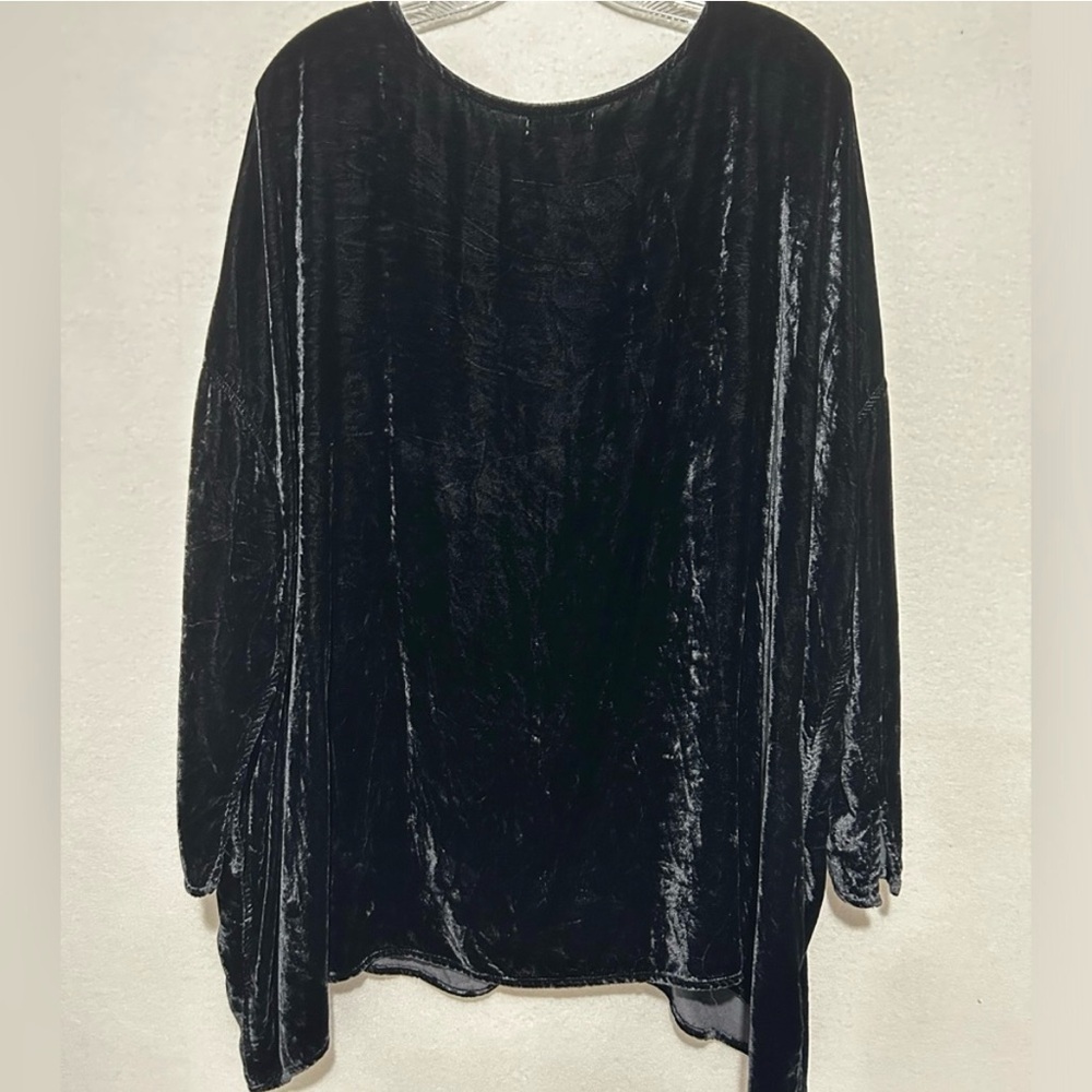 CP Shades Velvet top, size XL, charcoal grey, EUC!